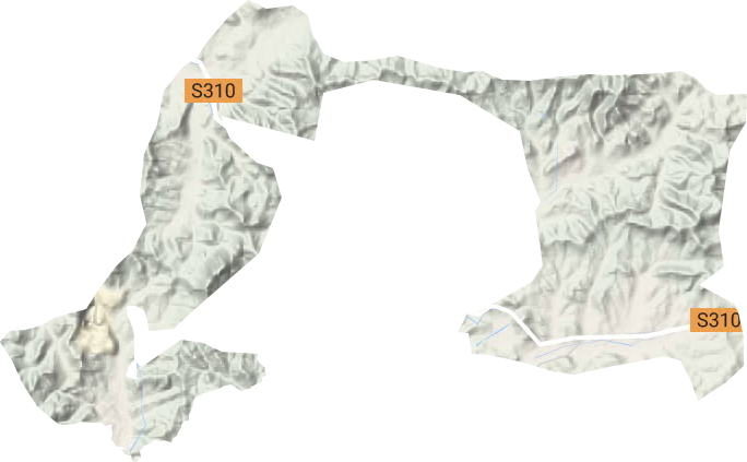 杨郊乡地形地图