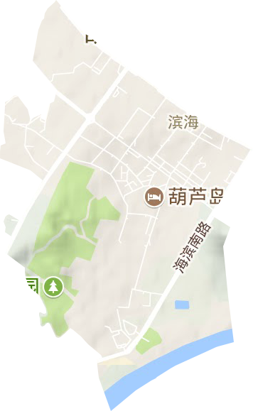 滨海街道地形地图
