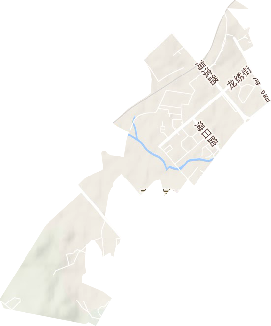 双龙街道地形地图