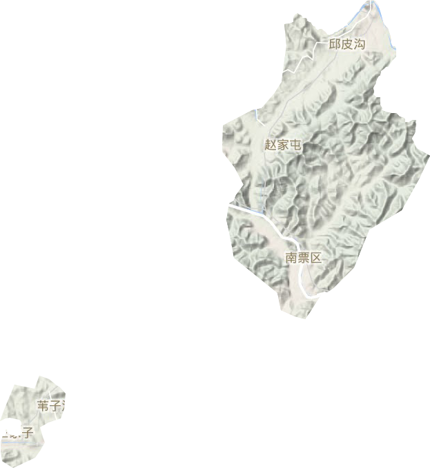 九龙街道地形地图