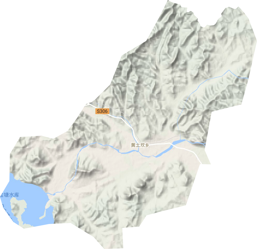 黄土坎乡地形地图
