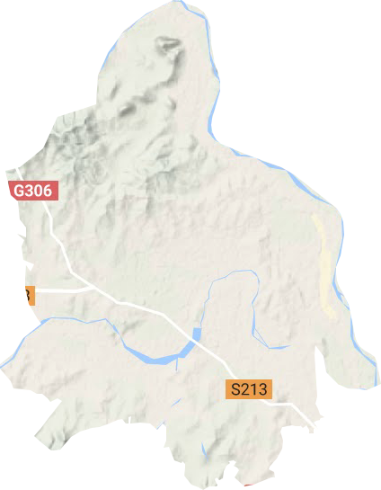 高台镇地形地图