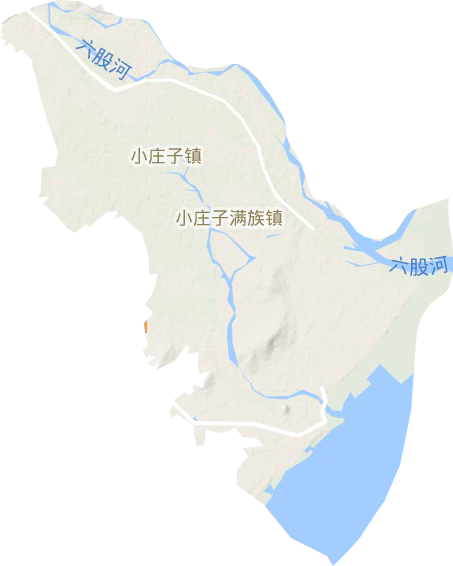小庄子镇地形地图