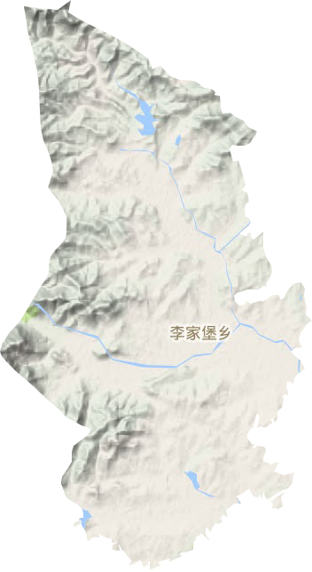 李家堡乡地形地图