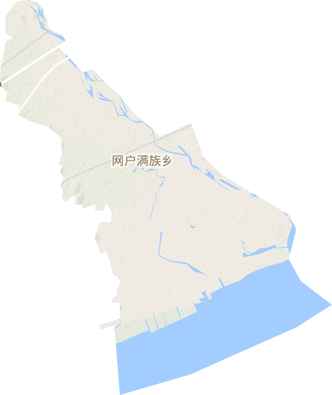 网户满族乡地形地图