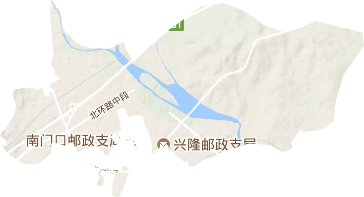 城郊乡地形地图
