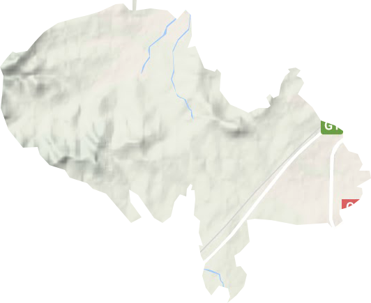 大台山果树农场地形地图