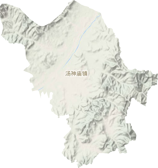 汤神庙镇地形地图