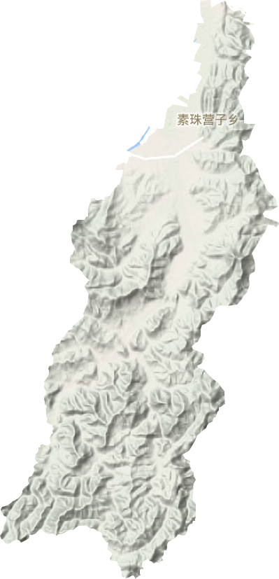 素珠营子乡地形地图