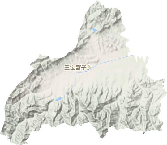 王宝营子乡地形地图