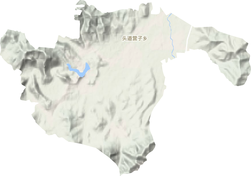 头道营子乡地形地图
