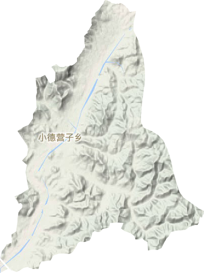 小德营子乡地形地图