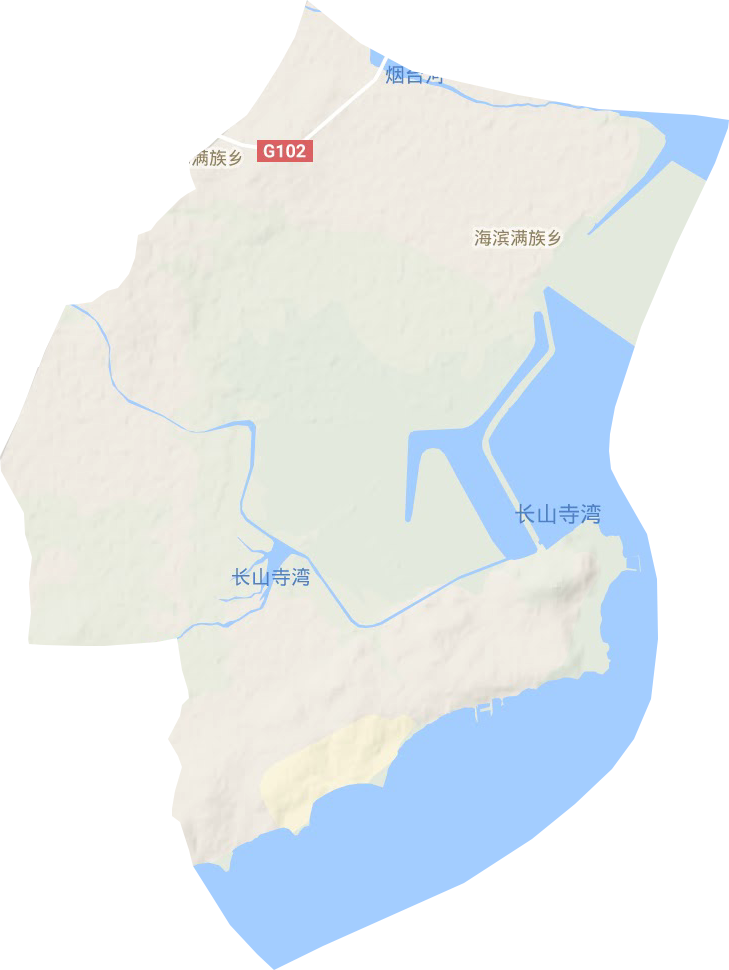 徐大堡镇地形地图