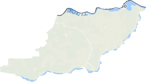 绥滨县地形地图