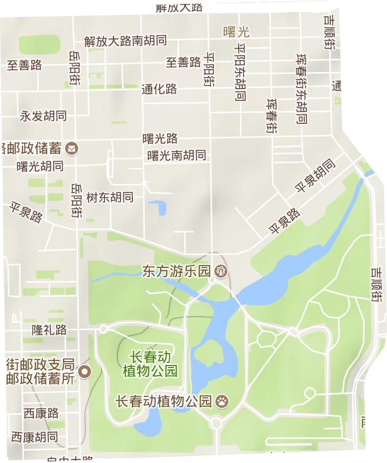 曙光街道地形地图