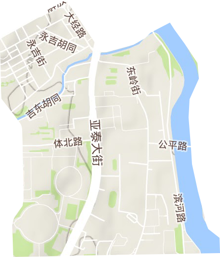 永吉街道地形地图