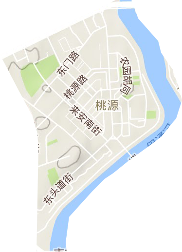 桃源街道地形地图