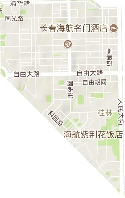 桂林街道地形地图
