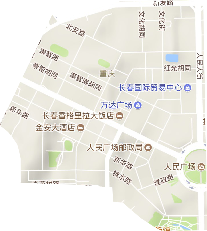 重庆街道地形地图