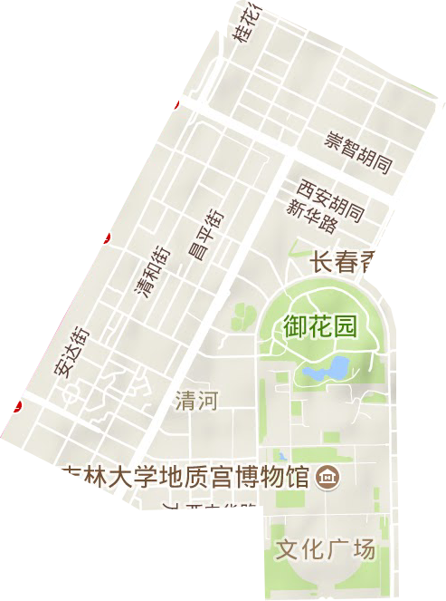 清和街道地形地图