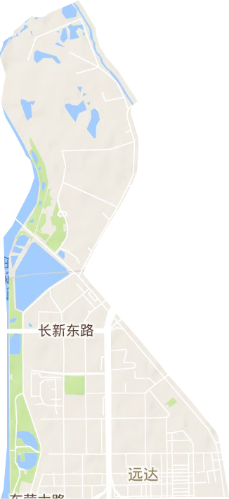 八里堡街道地形地图