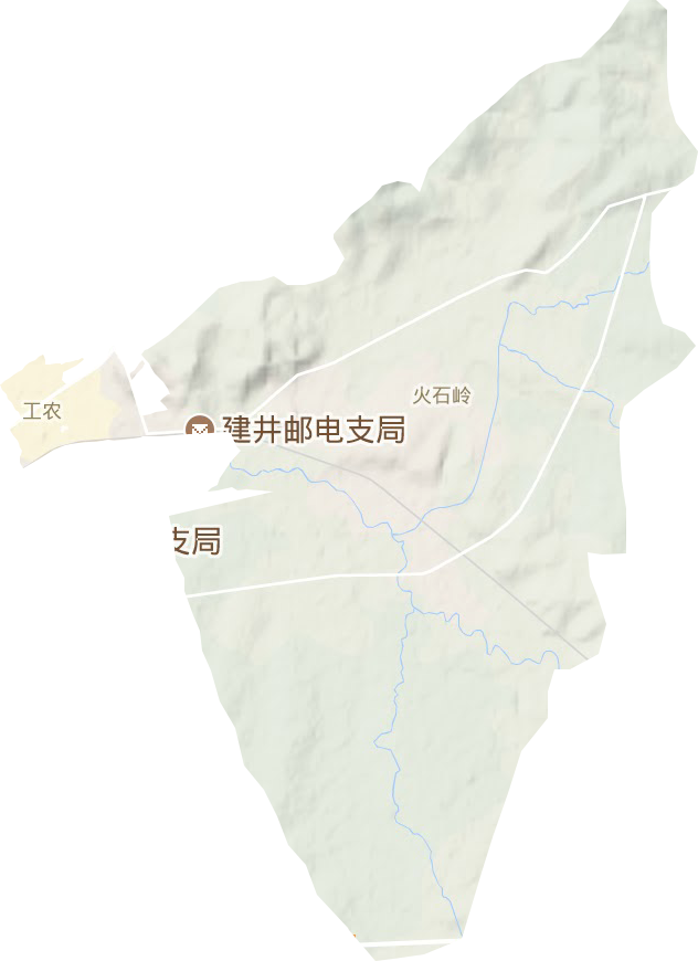 营城街道地形地图