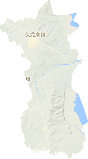 伏龙泉镇地形地图
