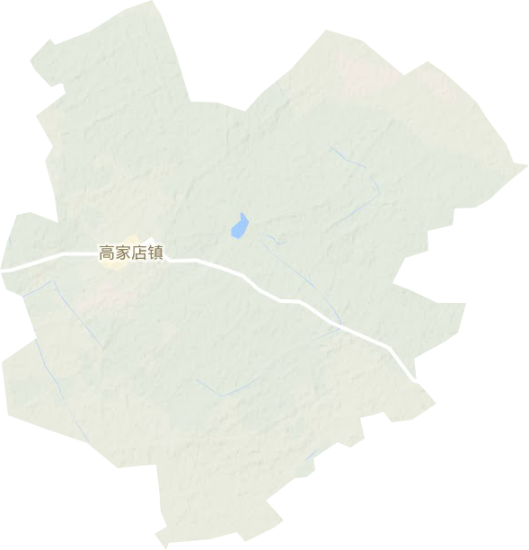 高家店镇地形地图
