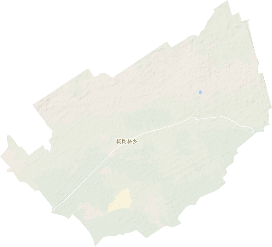 杨树林乡地形地图