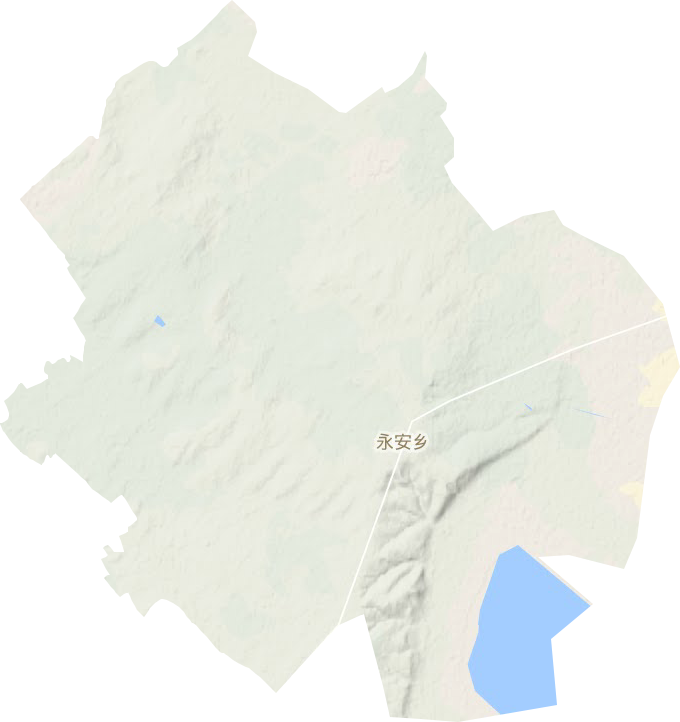 永安乡地形地图