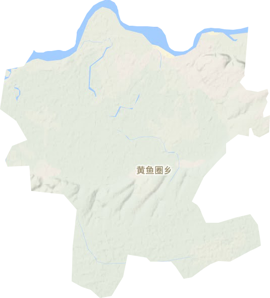 黄鱼圈乡地形地图