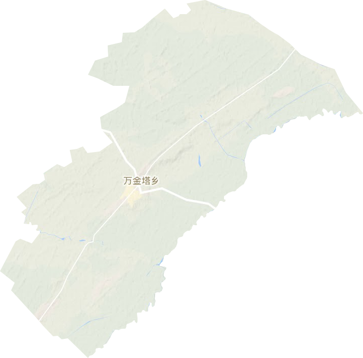 万金塔乡地形地图
