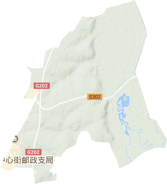 培英街道地形地图