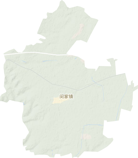 闵家镇地形地图