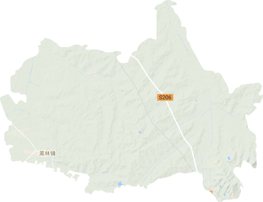 黑林镇地形地图