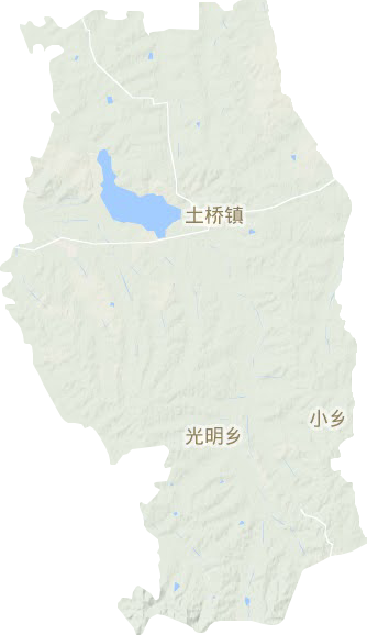 土桥镇地形地图