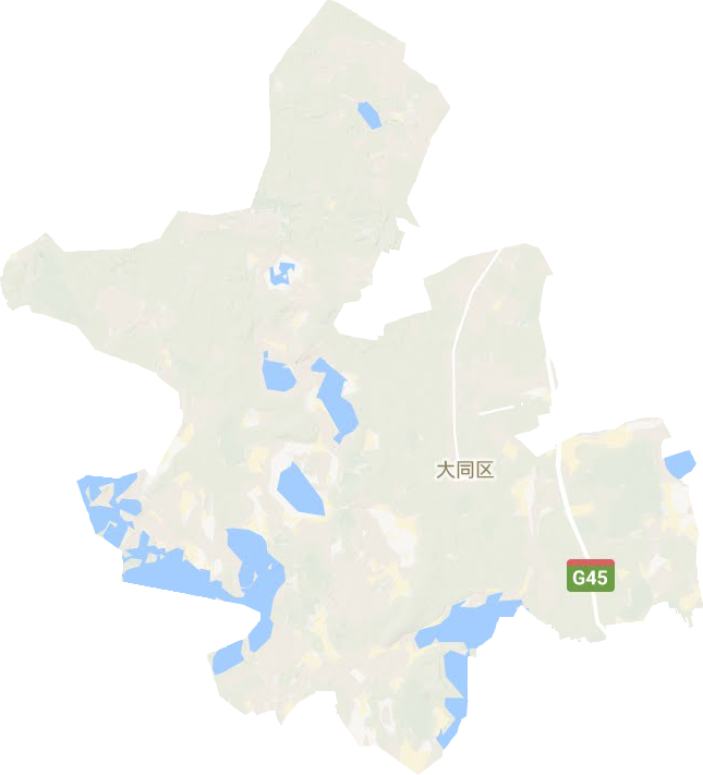大同区地形地图