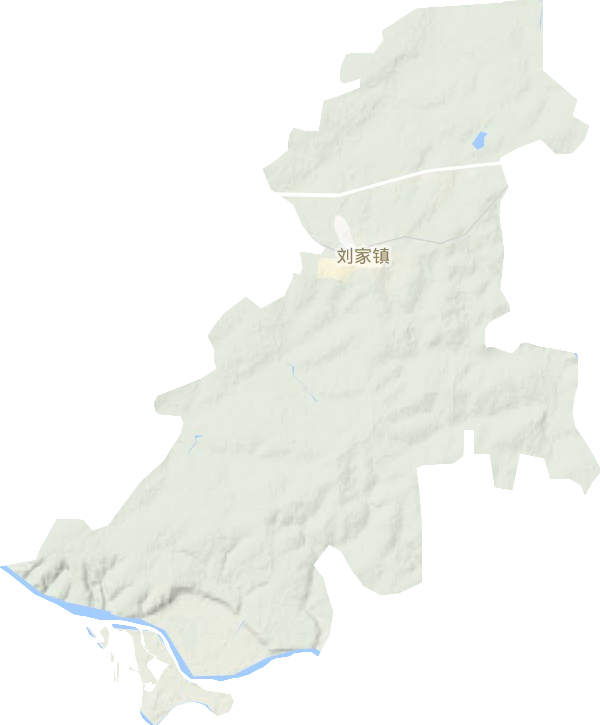刘家镇地形地图