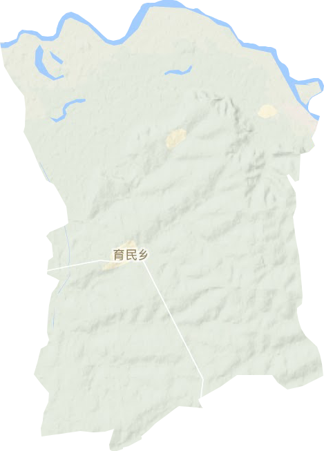 育民乡地形地图