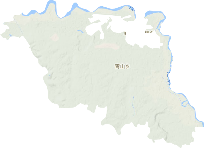 青山乡地形地图