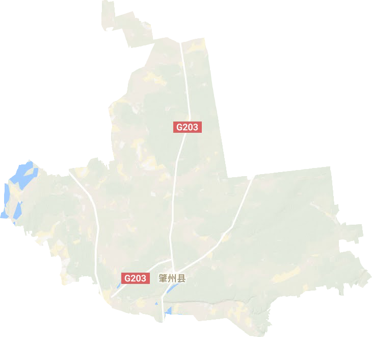 肇州县地形地图
