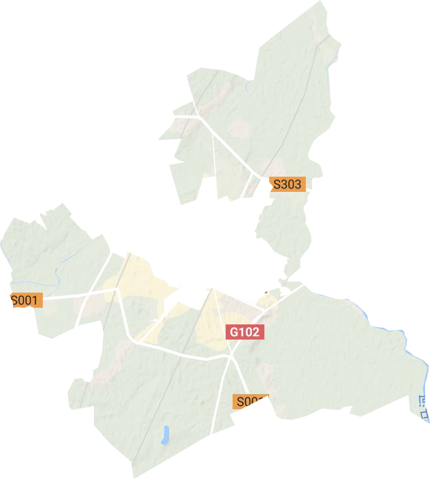 惠发街道地形地图