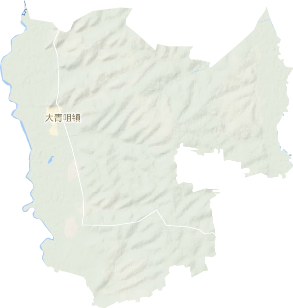 大青嘴镇地形地图