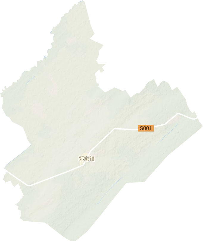 郭家镇地形地图