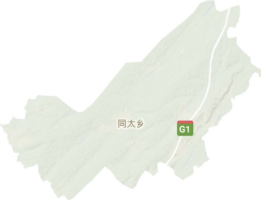 同太乡地形地图
