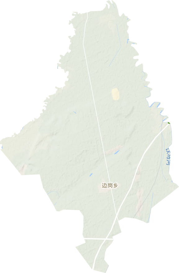 边岗乡地形地图