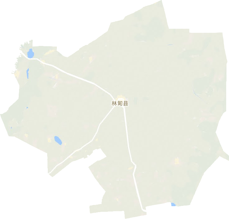 林甸县地形地图