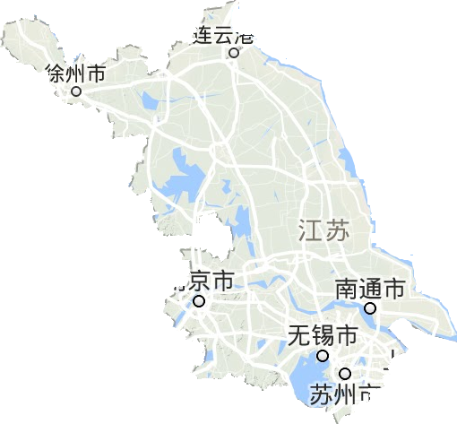 江苏省地形地图