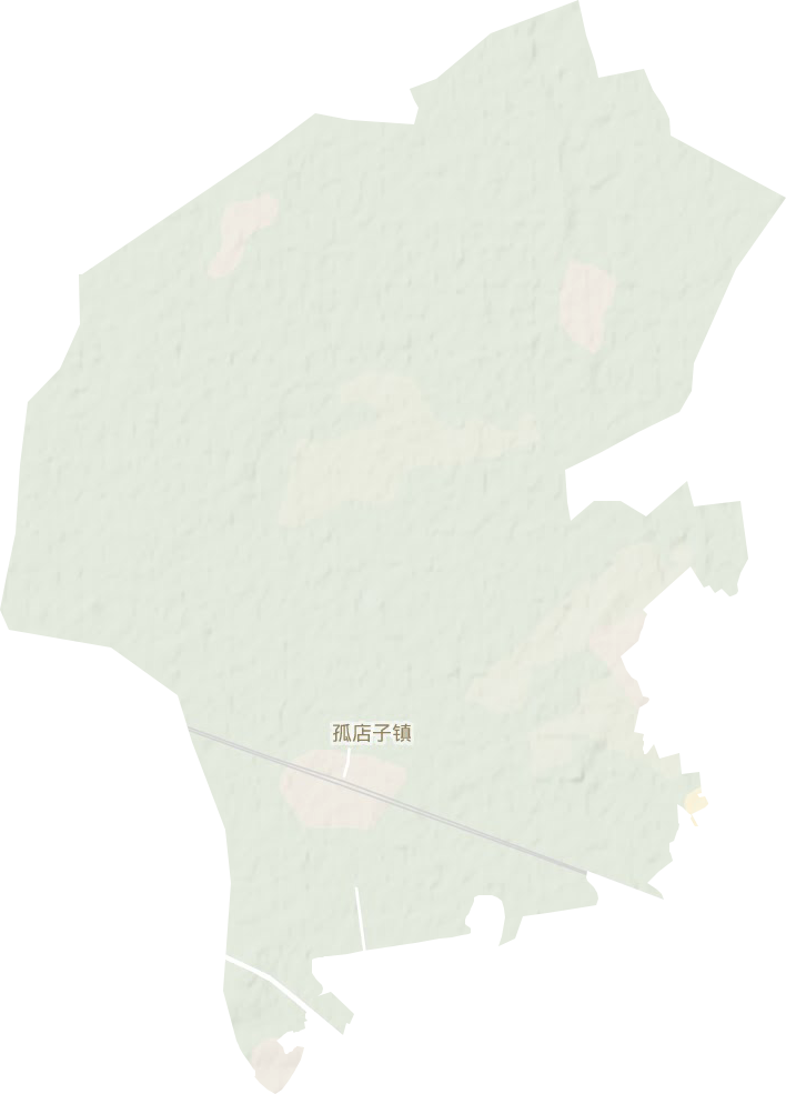 孤店子镇地形地图