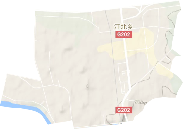 泡子沿街道地形地图
